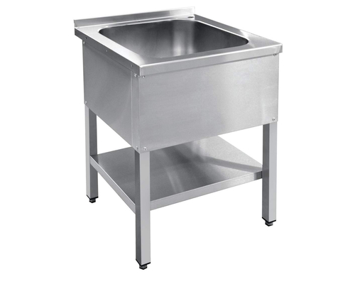 Ванна моечная 1-секц. ВМП-7-1-5РН (с полкой, вся нерж.)