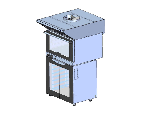 Зонт вытяжной встраиваемый Abat ЗВВ-6-6/4 для КЭП-6