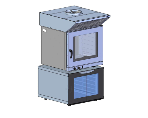 Зонт вытяжной встраиваемый Abat ЗВВ-6-6/4П-01 с пароконденсатором