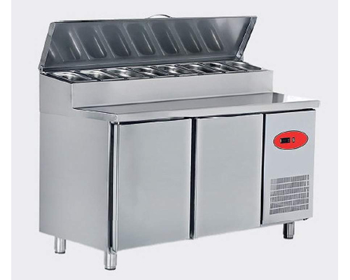 Холодильный стол для пиццы и салатов Fornazza (2 двери, 8хGN1/4-100)