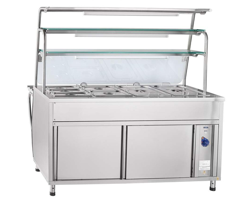 Мармит 2-х блюд ЭМК-70Т-01 паровой (3 полки, подсветка, с г/е)