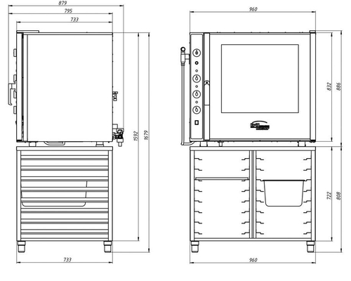 Пароконвектомат ПКЭБ/6 (с парогенератором)