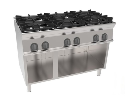 Плита 6-конфорочная 900 серии Tecnoinox PCG12FG9 ГАЗ