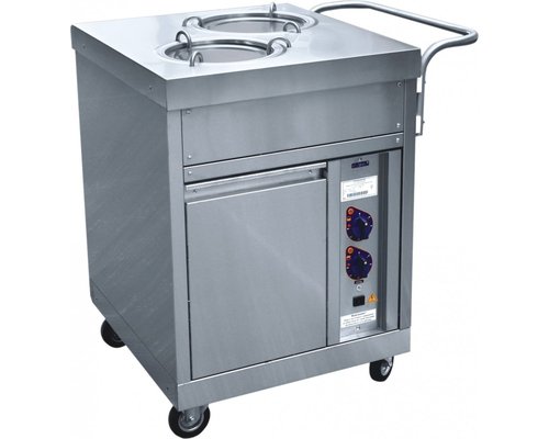 Прилавок ПТЭ-70КМ(П)-80 для подогрева тарелок (80 шт, 2х240 мм)