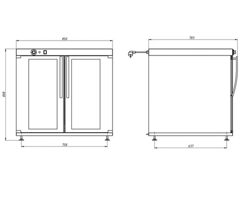 Расстоечный шкаф РПК 6