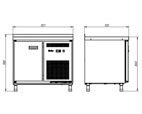 Стол морозильный Abat СХН-70