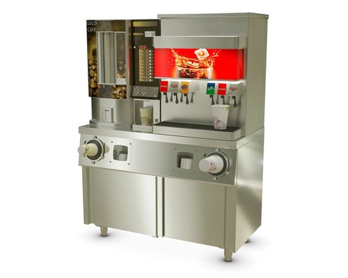 Стол-тумба с диспенсерами для стаканов СТД-2/1200-2