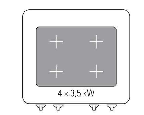Плита сплошная Tecnoinox PPF8E9