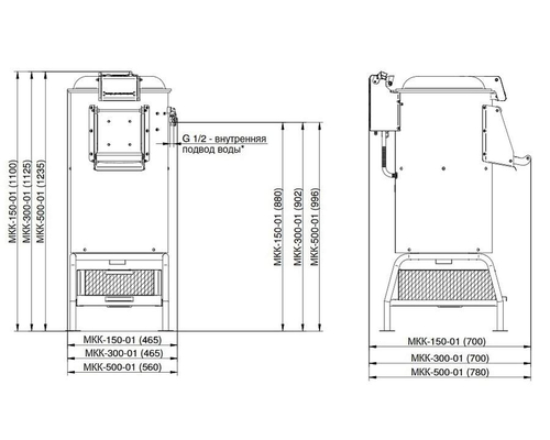 Машина картофелеочистительная Abat МКК-150-01 Cubitron