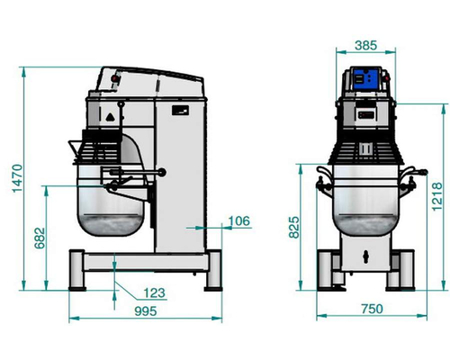 Миксер планетарный Abat МПЛ-60
