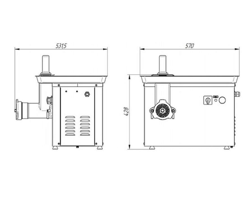 Мясорубка Abat МЭП-300Н-01