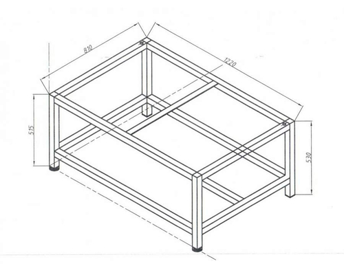 Подставка 40003 под хлебопекарную печь Grill Master (крашенный металл)