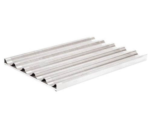 Противень алюминиевый для багетов Paderno 60х40 см