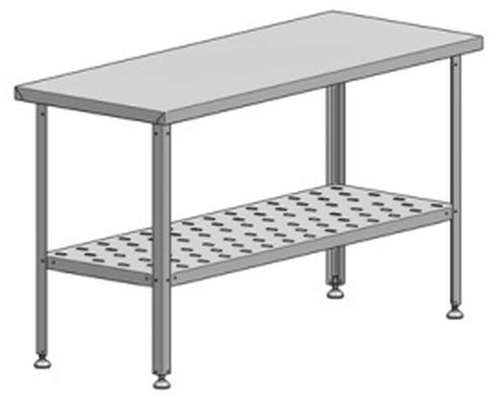 Стол разделочно-производственный без бортов СРП-0-0,6/0,6-ПР