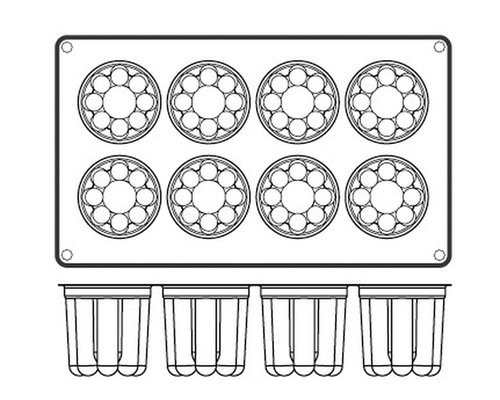 Форма для выпечки гибкая Paderno 47742-52