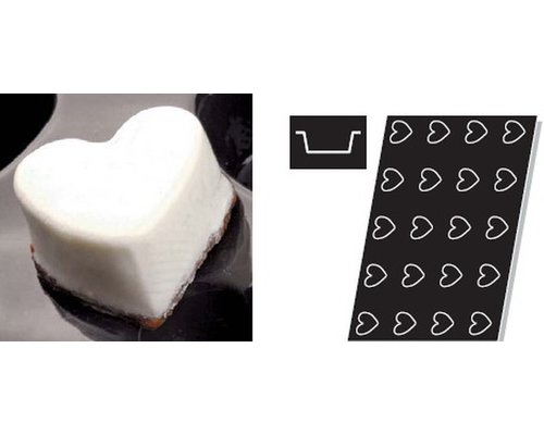 Форма для выпечки гибкая Paderno (сердце)