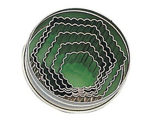 Набор кондитерских форм Paderno 47315-10 (шестигранник рифл.)