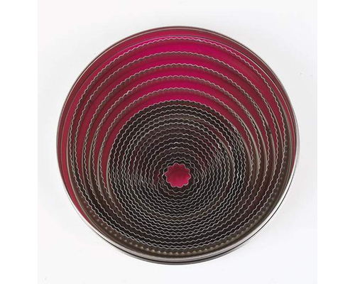 Набор кондитерских форм Paderno 47317-20 (круг рифл.)