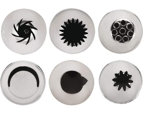 Набор кондитерских насадок Paderno 47357-10 (6 шт)