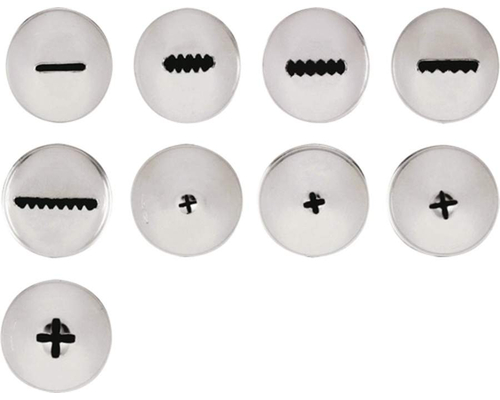 Набор кондитерских насадок Paderno 47357-24 (9 шт)