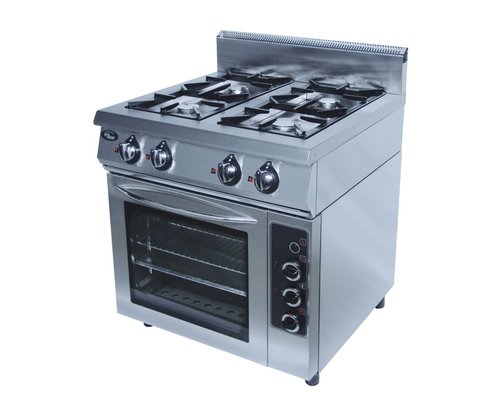 Плита газовая 4-горелочная Ф4ПДГ/800 (с комбинированной духовкой)