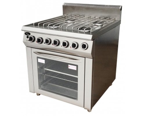 Плита газовая 4-горелочная Ф4ПДГ/900 с духовкой