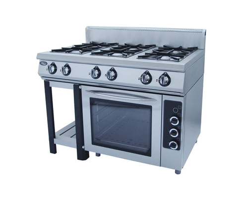 Плита газовая 6-горелочная Ф6ПДГ/800 (электродуховка)