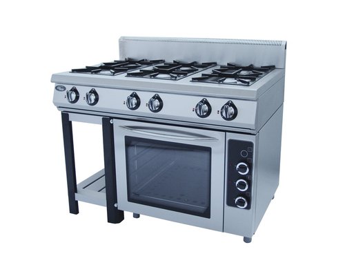 Плита газовая 6-горелочная Ф6ПДГ/800 (полностью газовая духовка)