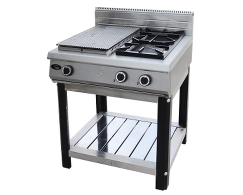 Плита газовая с закрытым и открытым пламенем Ф4ЖТЛСПГ (1+2) (на подставке)