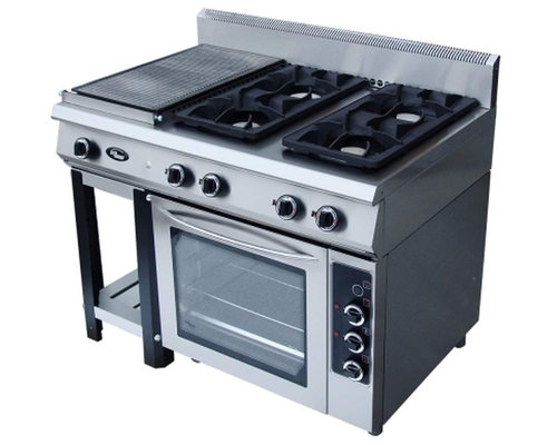Плита газовая с закрытым и открытым пламенем Ф6ЖТЛСПДГ(п) (1+4) с комбинированной духовкой