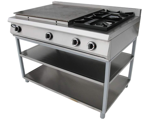 Плита газовая с закрытым и открытым пламенем Ф6ЖТЛСПГ(п) (2+2) (на подставке)