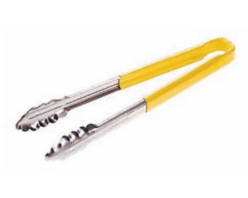 Щипцы кухонные металлические 25,5 см Paderno (желтая ручка)