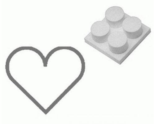 Выталкиватель из формы Paderno (сердце) 4 шт