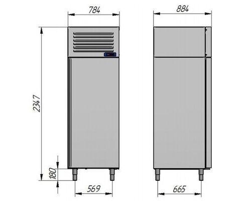 Аппарат шоковой заморозки Abat ШОК-20-1/1М