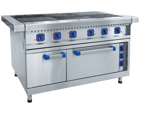 Электрическая плита Abat ЭП-6ЖШ-01 (нерж. духовка)