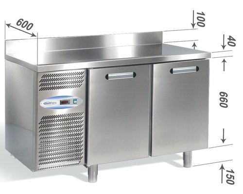 Холодильный стол Studio-54 GN DAIQUIRI 1260х700 с бортом