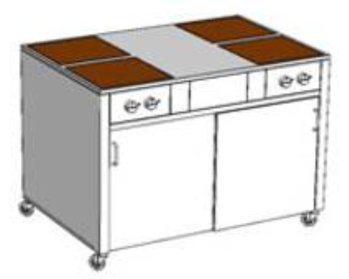 Индукционная плита ETK-I-F (712424) передвижная