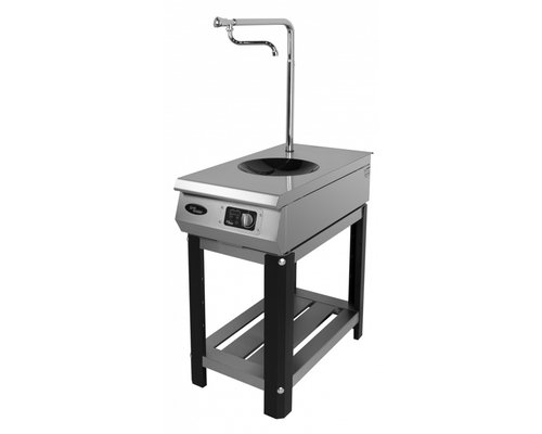 Индукционная плита WOK Ф1ИП/800 (на подставке, с краном для залива)