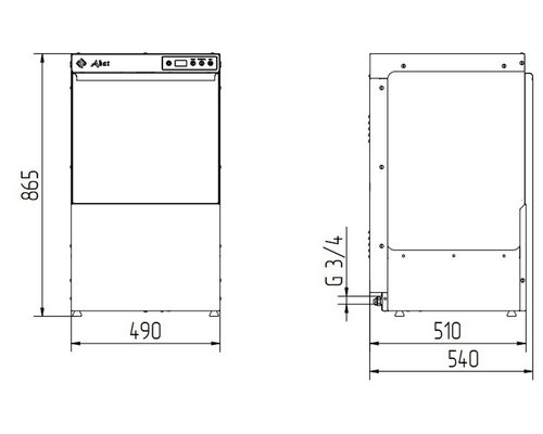 Машина стаканомоечная Abat МПК-400Ф