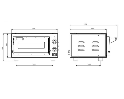 Печь для пиццы Grill Master ППЭ/1-XS