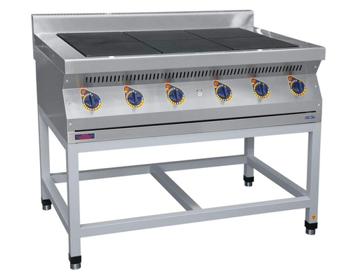 Плита 6-конфорочная Abat ЭПК-67П на краш. подставке