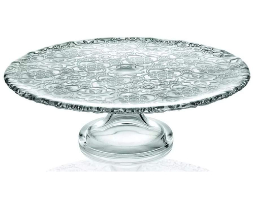 Подставка для торта на ножке IVV ARABESQUE 32 см (прозрачная)