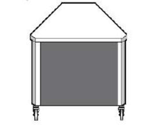 Прилавок угловой Emainox 8EAI 90°