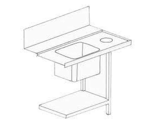 Стол для грязной посуды Comenda LC 1200 L / 1200 R