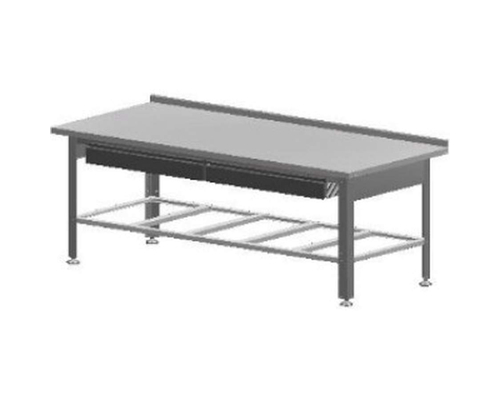 Стол разделочно-производственный с 2 ящиками СРП-1-0,6/1,4