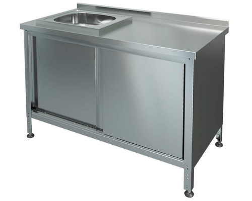 Стол-тумба купе с мойкой СТКМЛ-1-1200/700