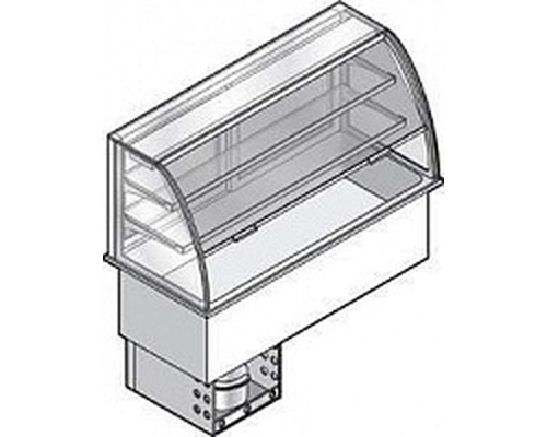 Встраиваемый прилавок-витрина для холодных блюд Emainox I76VV2RPR3
