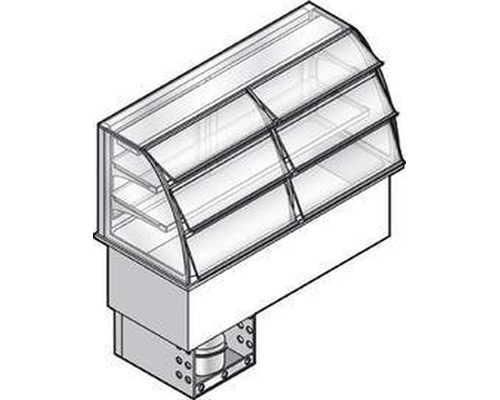Встраиваемый прилавок-витрина для холодных блюд Emainox I7VVC2RVR3