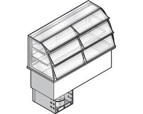 Встраиваемый прилавок-витрина для холодных блюд Emainox I7VVC2RVR4