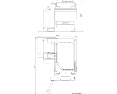 Машина тестомесильная ''Прима-300Р''
